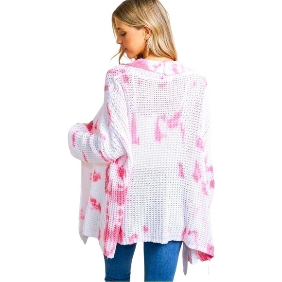 𝅺maronie Tie Dye Open Style Cardigan - Picture 9 of 14